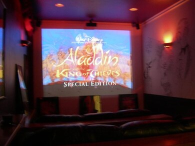 Relax at your own in home cinema.