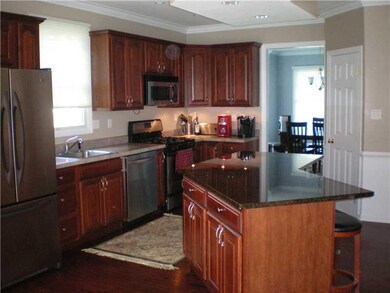 Kitchen. Open kitchen with granite and stainless s
