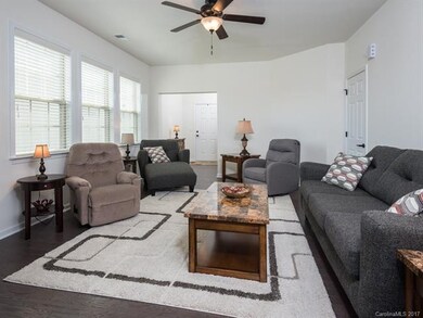 Spacious Living Room with hardwood floors.  The 2 