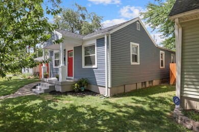 east side of house
