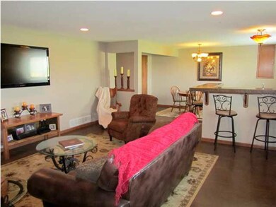 Family Room with wet bar
