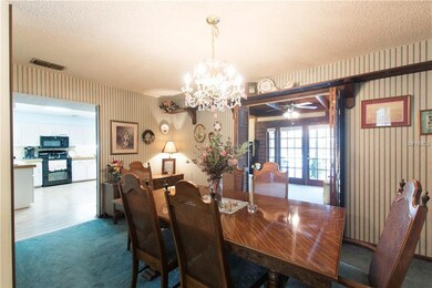 Separate dining room just off the kitchen and livi