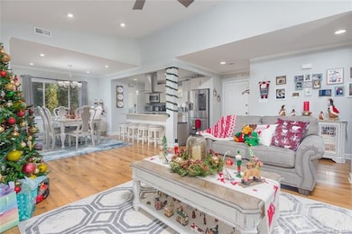 Open floorplan provides desirable views of kitchen
