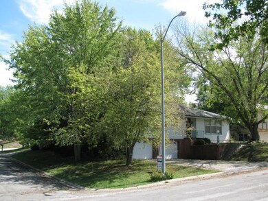 Corner lot with City street lamp.