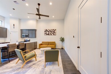 The open concept floor plan allows for flexibility