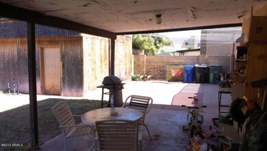 back patio/extra garage