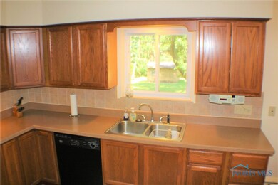 Lots of natural light in the kitchen