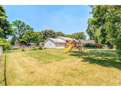 Fenced yard, property has extra lot