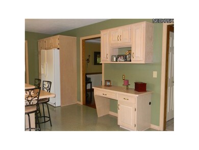 Desk area in kitchen.