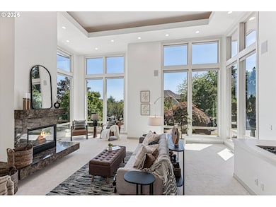 Living Room-Coffered Ceilings