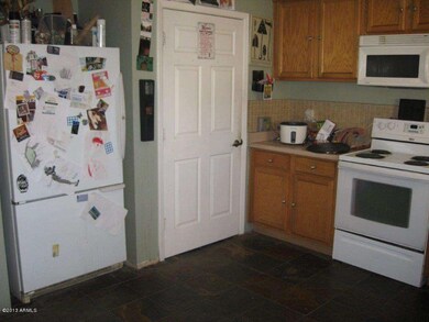 Kitchen has pantry