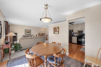 Dining area is open to living room and kitchen