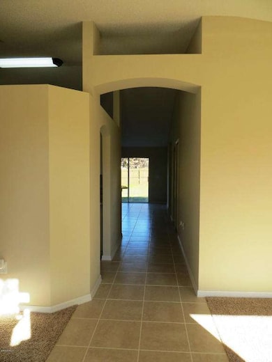 Tile starting at foyer