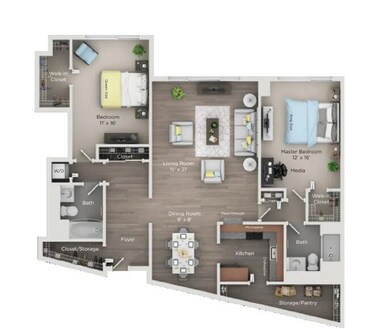 555 Brush St unit 2706, Detroit, MI 48226 - photo 2