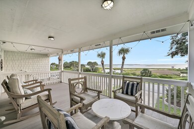 The spacious south facing porch located off of the