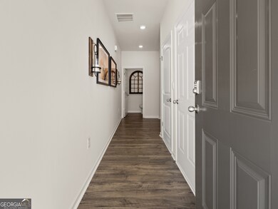 sudbury townhome front entryway hallway at mountain park in dahlonega georgia