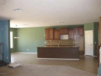 Family room open to kitchen
