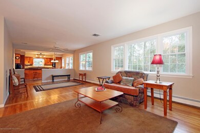 Living room with hardwood floors