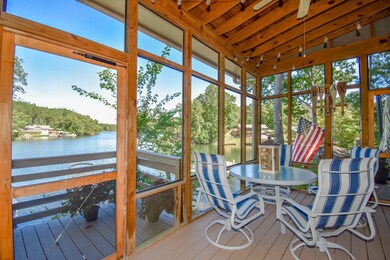 Private screen porch lakeside