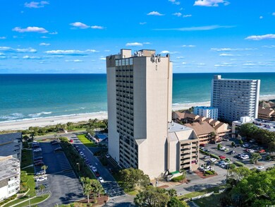 Drone / aerial view with a view of the beach and a