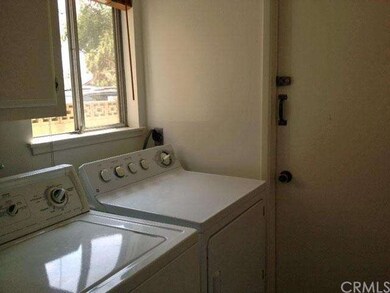Inside laundry with electric connection for dryer 