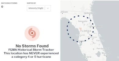 FEMA Search Shows No Hurricane No Flood