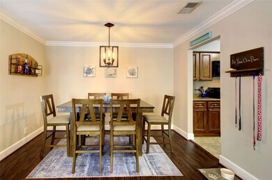 Ample dining room space