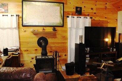 living area w/wood stove