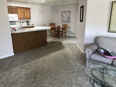Open concept from living area to kitchen and dinin
