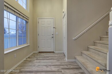 Spacious interior front entry