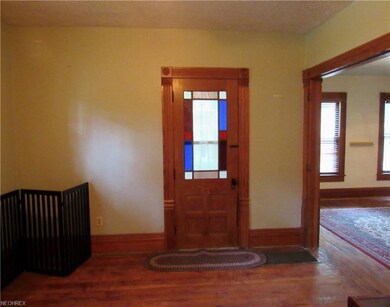 This is a view of the living room with the stained