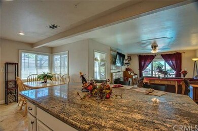 Large granite kitchen island