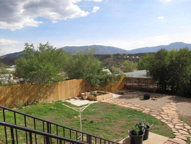 Back yard with mountain views