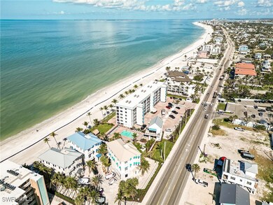 Drone / aerial view of Seaside, Estero Blvd and Gu