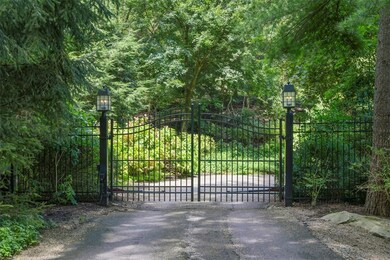 Enter through automatic gates.