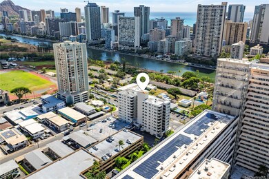 Cross Ala Wai canal from Waikiki. The future bridge will connect this neighborhood to Waikiki, potential high demand for easy access