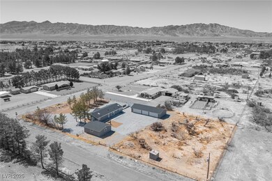Drone / aerial view with a mountain view