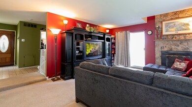 Living Room opens to Dining Room
