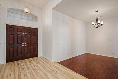 Front entrance and dining room