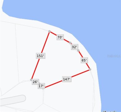 Outline of lot with dimensions