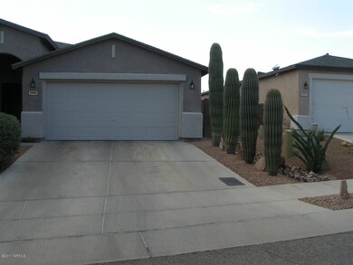 two car garage and saguaros
