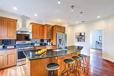 Entertain friends at this large kitchen island.