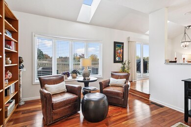 Perfect spot to set up two chairs (as seen here) and have your morning coffee and read.