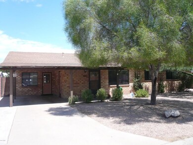 Front of home and carport