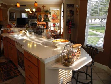 Kitchen. Huge Island w/ Work, Serving, & Dining Co