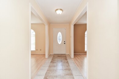 This is the bright front entry from the inside, wi