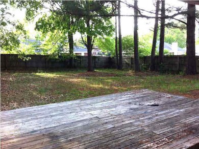Backyard view to right from Deck
