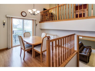 Formal dining/flex space opens on to spacious side