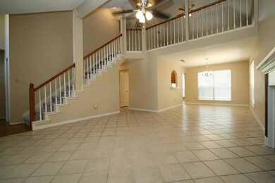 Family Room enjoys tile floors an opens to all of the home