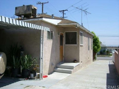 Rear door of subject property